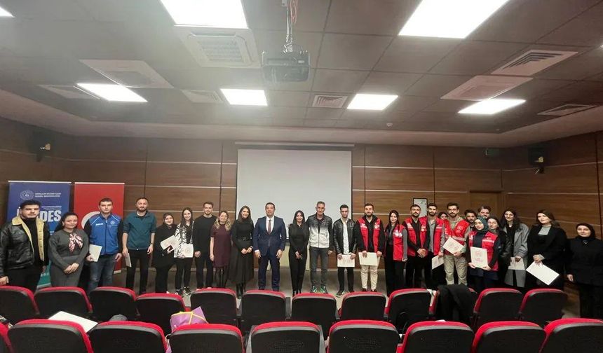 UNİDES programı kapsamında sertifika töreni düzenlendi