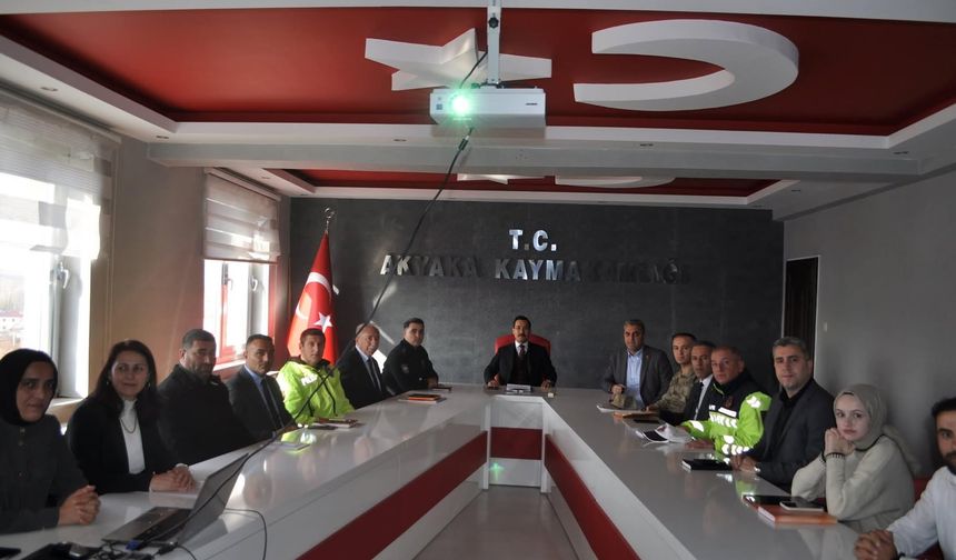 Akyaka’da kış hazırlıkları toplantısı gerçekleştirildi