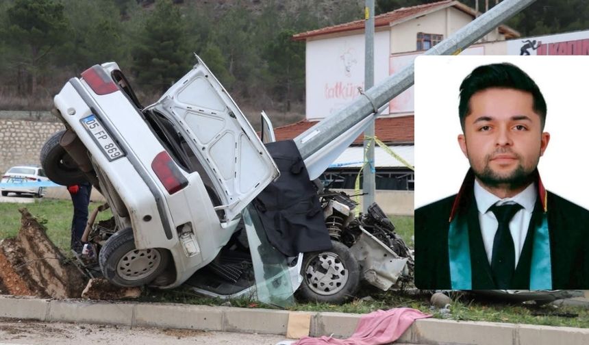Amasya’da trafik kazası: Genç avukat hayatını kaybetti