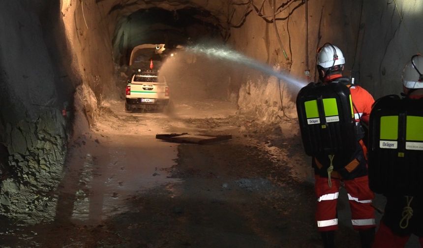Çayeli Bakır’da madencilikte acil durum tatbikatı gerçekleştirildi
