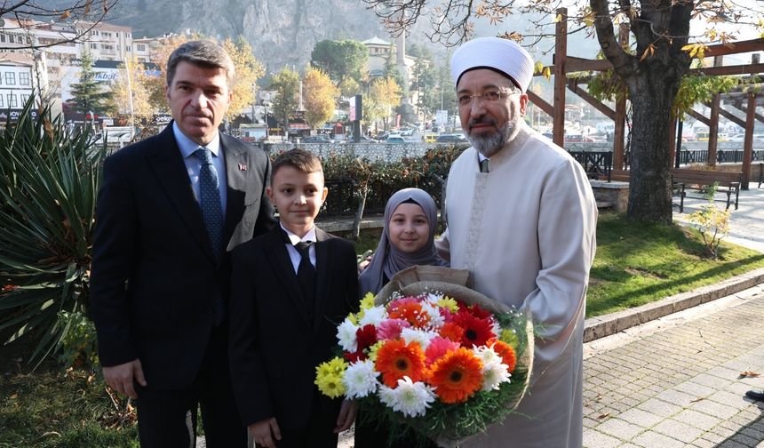 Diyanet İşleri Başkanı Arpaguş, memleketi Amasya’da temaslarda bulundu