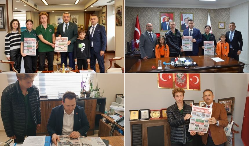 İyidere’de eğitim yılı özel gazeteyle ölümsüzleştirildi
