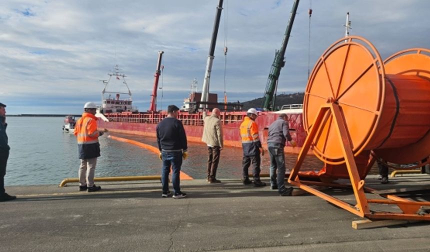 Bozhane Limanı’nda deniz kirliliği tatbikatı yapıldı