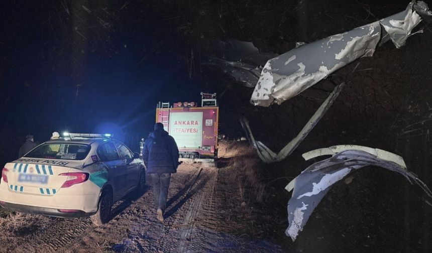 Libya heyetini taşıyan jet Haymana’da düştü: Enkaza ulaşıldı