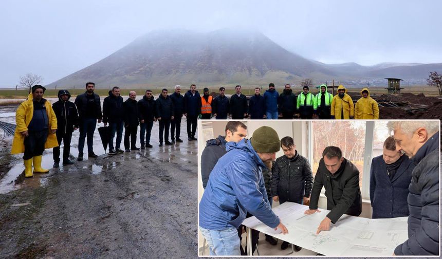 Bitlis’te yeni asfalt tesisi için saha incelemesi