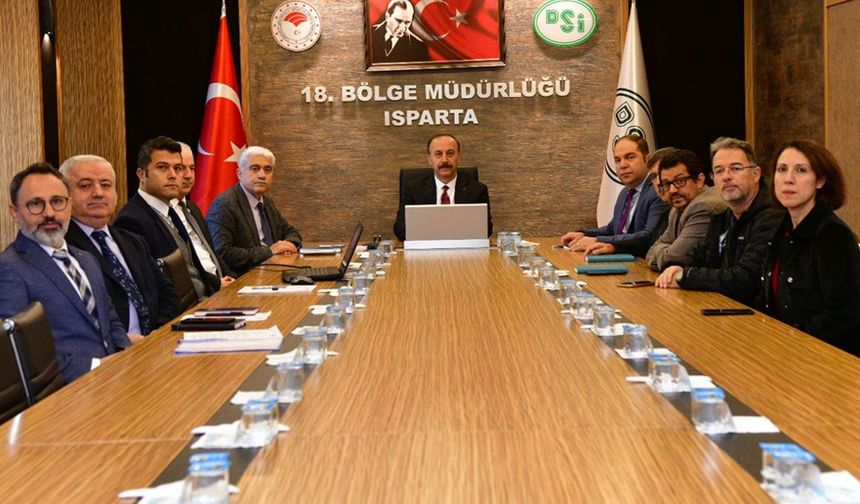 Eğirdir gölü için acil değerlendirme toplantısı