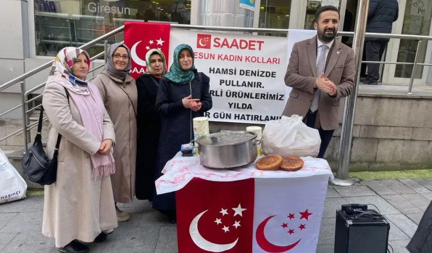 Saadet Partisi’nden ‘Yerli Ürünümüz Hamsi Etkinliği’