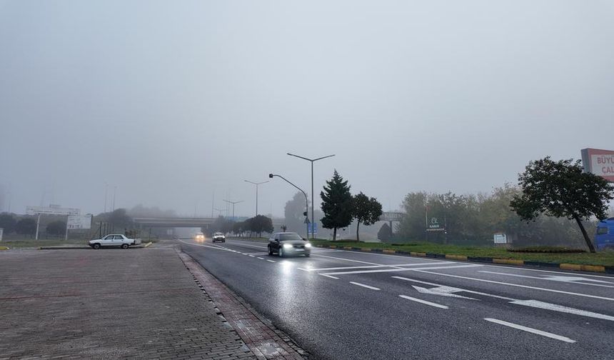 Aydın'a sis çöktü