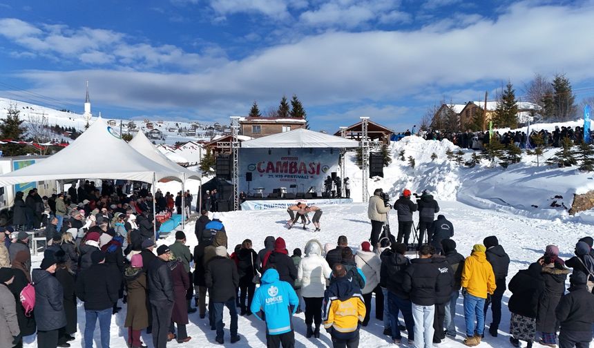 Çambaşı'nda festival vardı