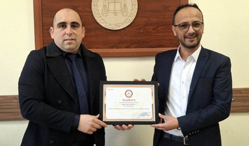 Terziler Odasının yeni Başkanı Önder Keleşoğlu mazbatasını aldı