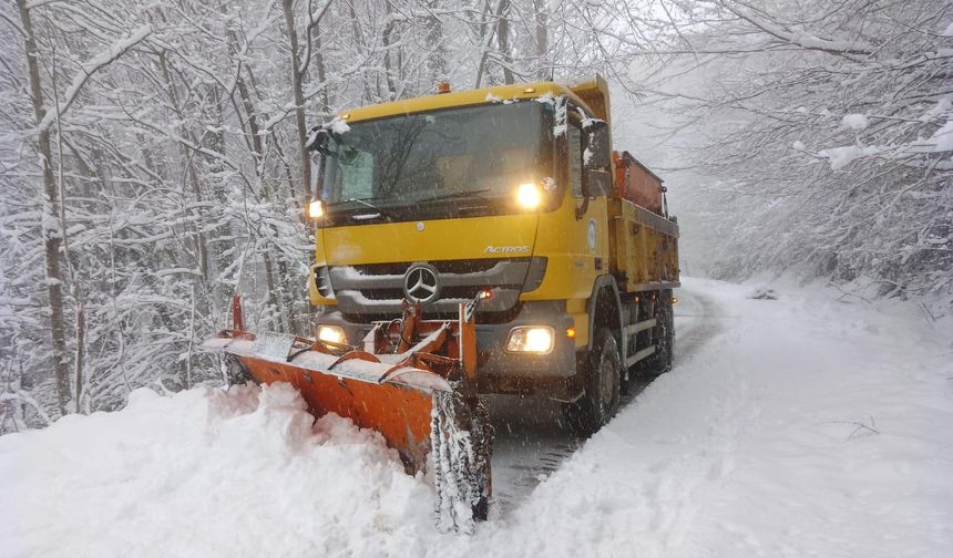 Ordu’da karla mücadele seferberliği: 417 araç, 600 personel sahada