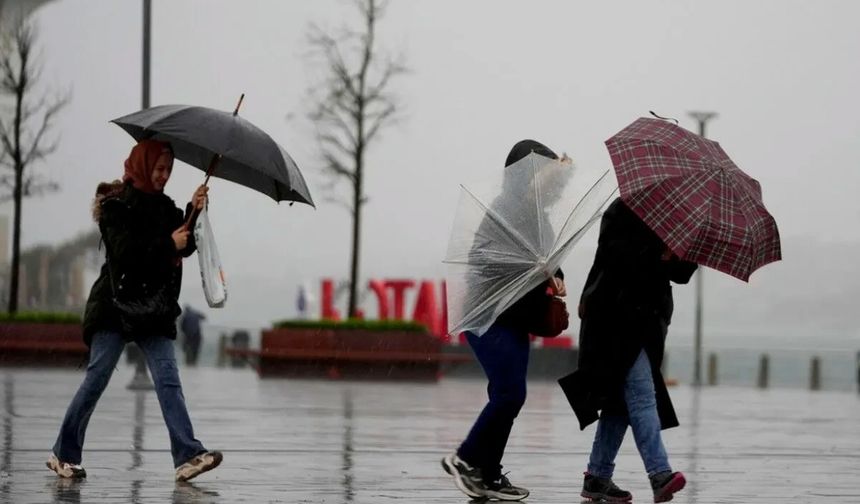 9 il için sarı uyarı: Sağanak ve fırtına geliyor