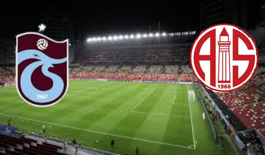 Trabzonspor, Antalya deplasmanından 1 puanla döndü