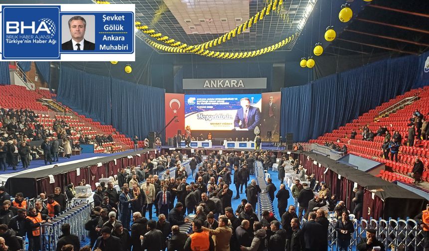 Ankara Umum Otomobilciler ve Şoförler Esnaf Odası Genel Kurulu'nda Mehmet Yiğiner güven tazeledi