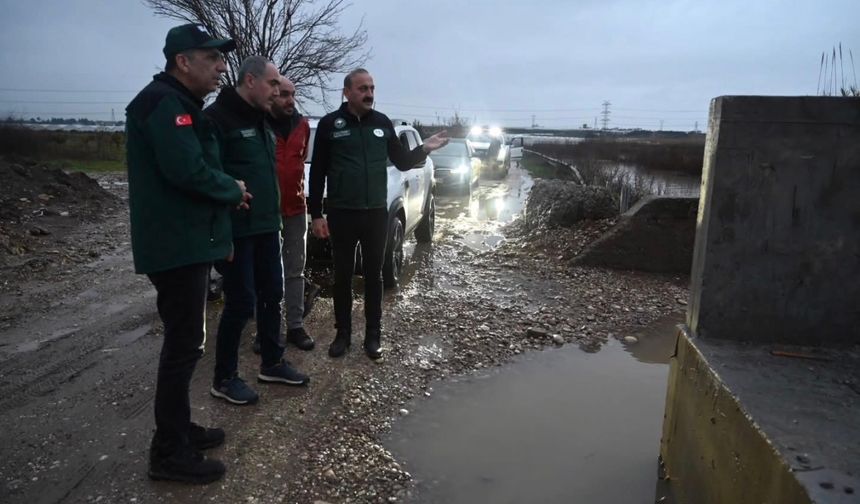 DSİ yetkilileri sel riskine karşı Serik’te sahada