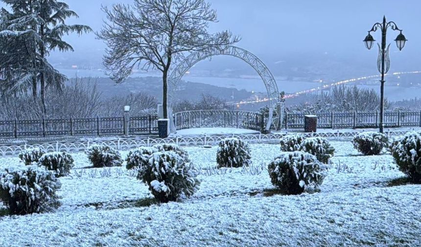 İstanbul’un yüksek kesimlerinde kar etkisini gösterdi