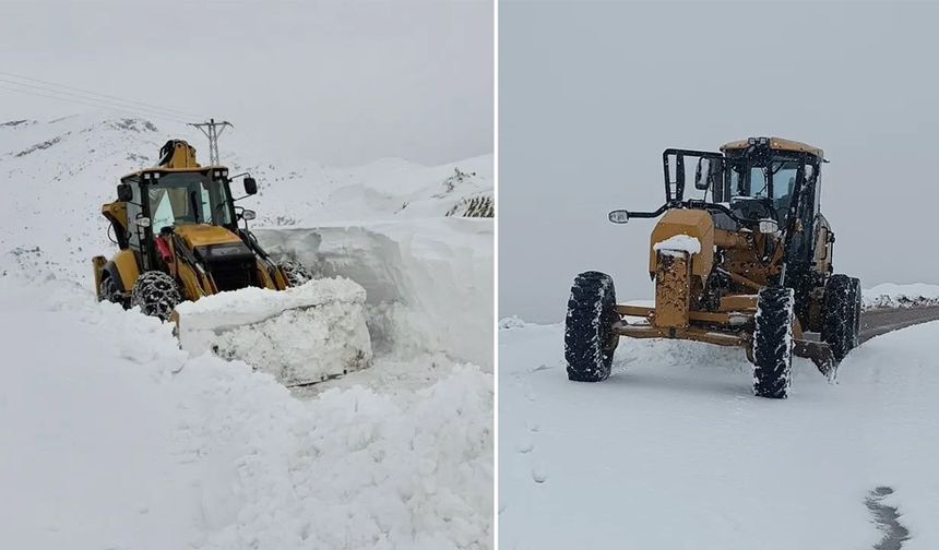 Batman Sason'da karla mücadele hız kesmeden devam ediyor