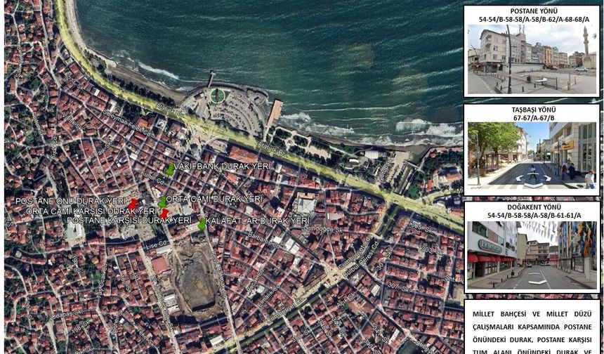 Altınordu'da geçici ulaşım değişikliği