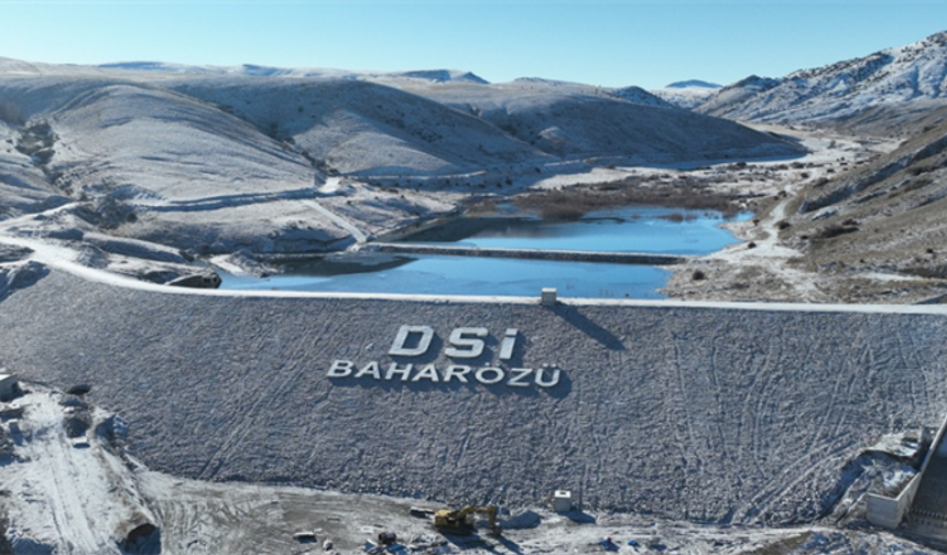 Sivas Ulaş Baharözü Barajı'nda su tutuldu