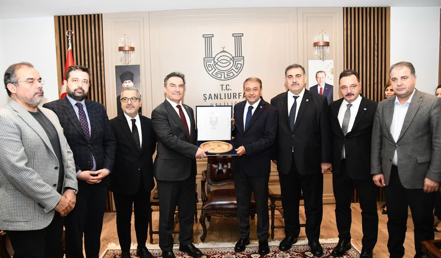 TİMBİR Heyetinden Şanlıurfa Valisi Hasan Şıldak’a ziyaret