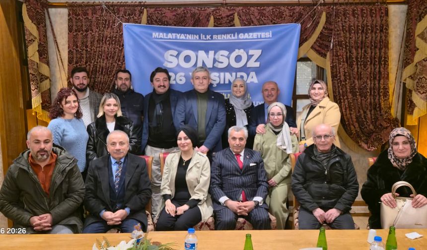 Malatya basınında çeyrek asırlık çınar: Sonsöz Gazetesi 26 yaşında