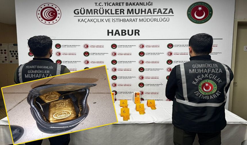 Habur’da ayakkabıların içinden 41 kilo altın çıktı