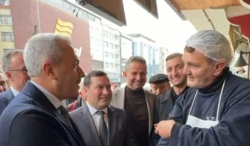 Maduro çıkışıyla gündem olan esnafı Vali Baydaş ziyaret etti