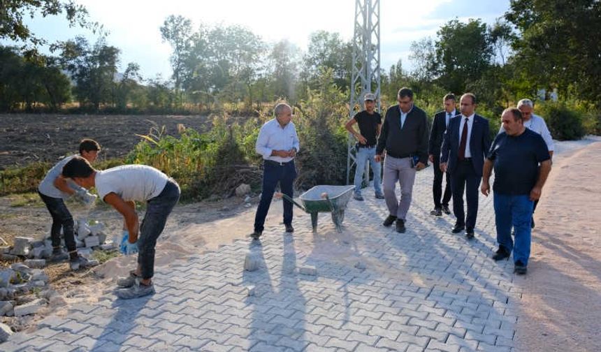 4 köyü ziyaret edip, çalışmaları denetledi