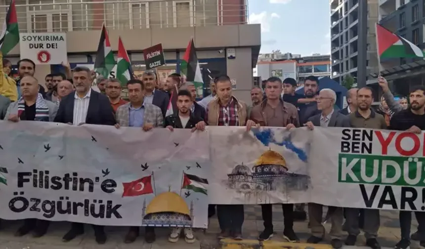 Mardin'de Gazze için boykot çağrısı