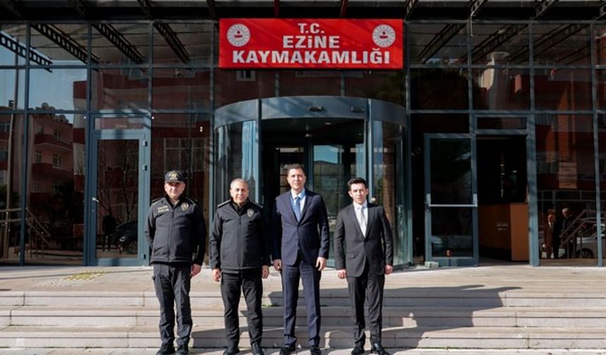 Çanakkale İl Emniyet Müdürü Kurt'tan Ezine'ye ziyaret