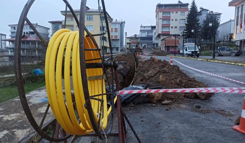 Kabadüz’de doğal gaz çalışmaları hızlandı