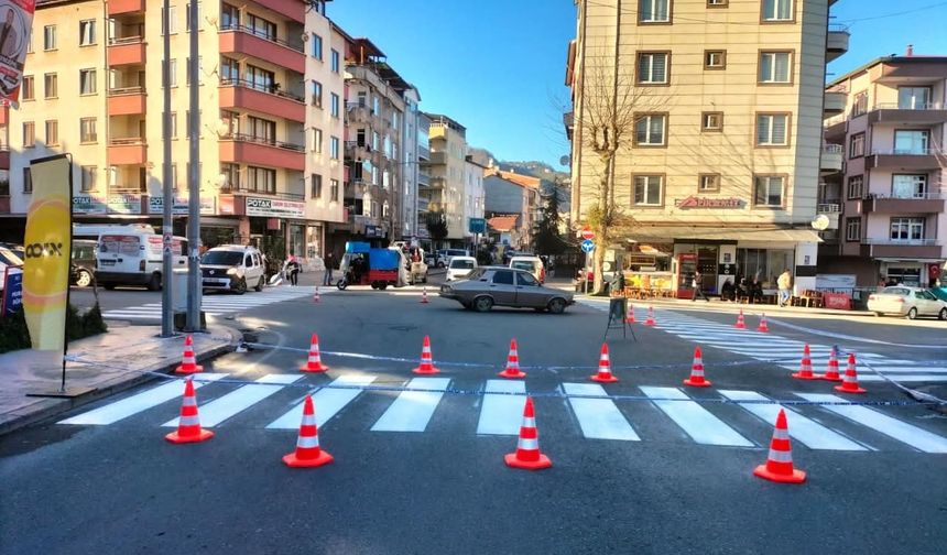 Ordu'da yaya çizgileri yenileniyor