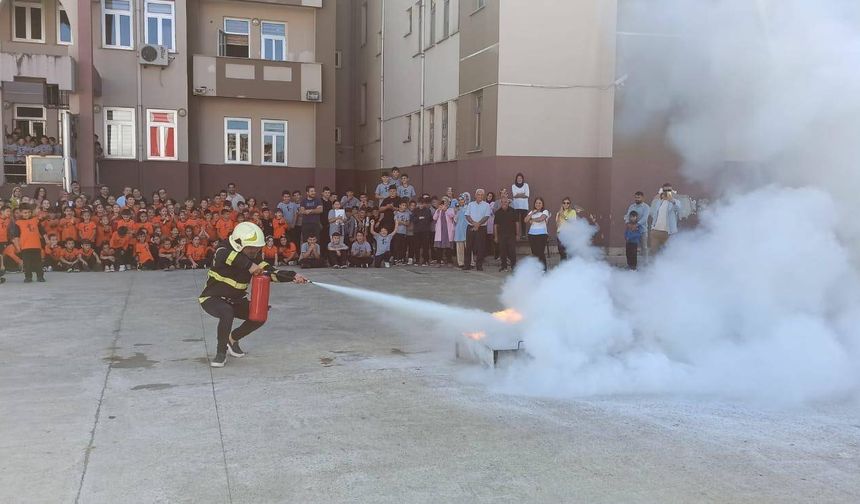 Ordu’dan 243 okula temel yangın güvenliği eğitimi